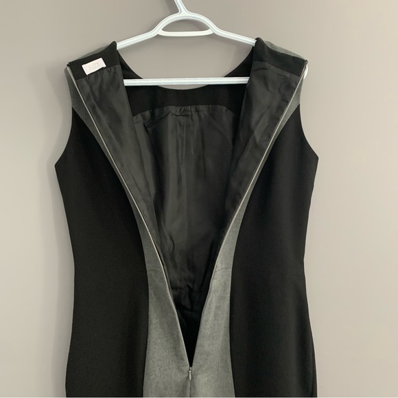 Suzy Shier Medium Gray and Black Dress - Picture 5 of 8